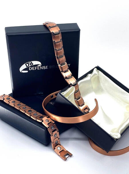 Stylish EMF-blocking bracelet for radiation protection